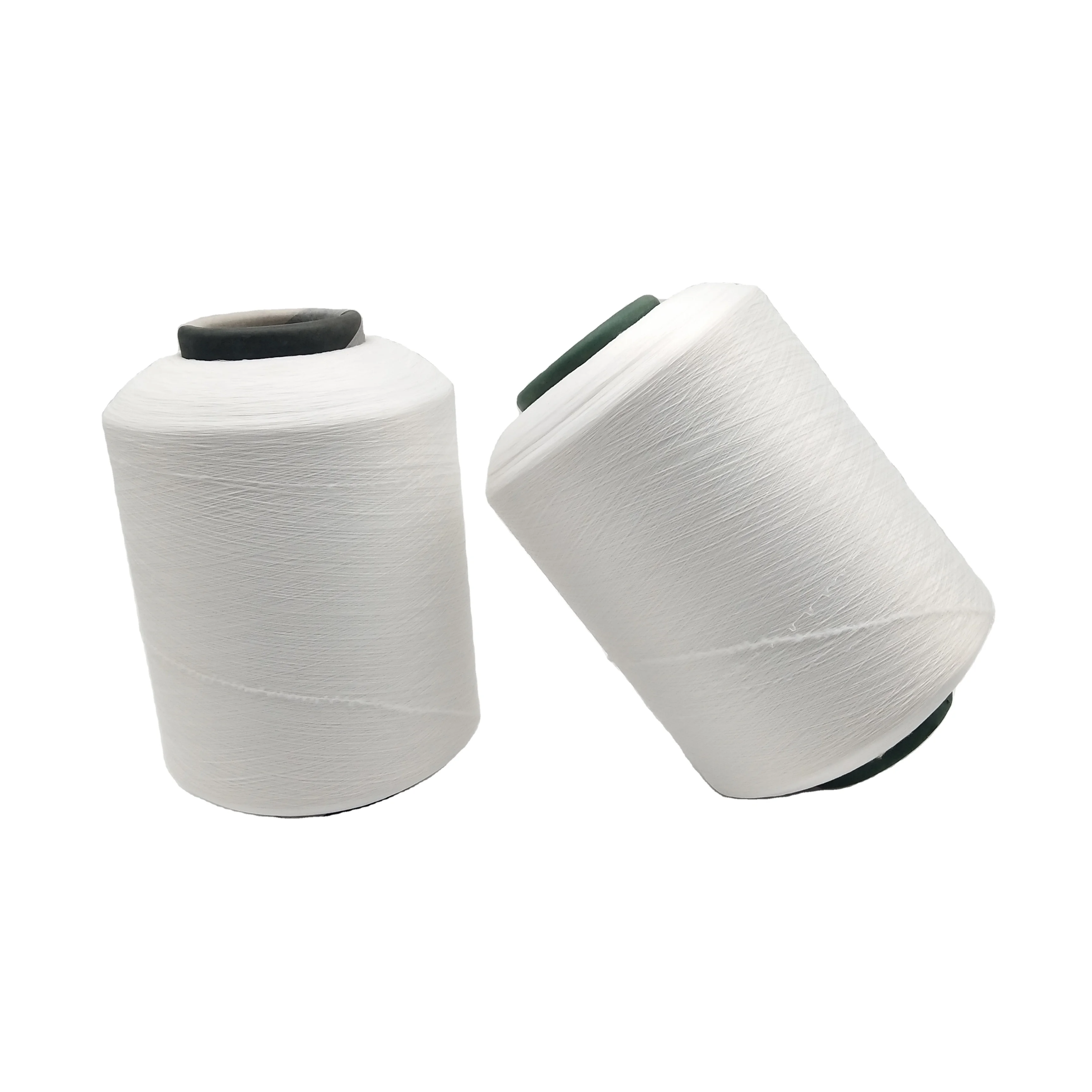 Заводская дешевая пряжа из полиэстера 20/75 спандекса с одним покрытием