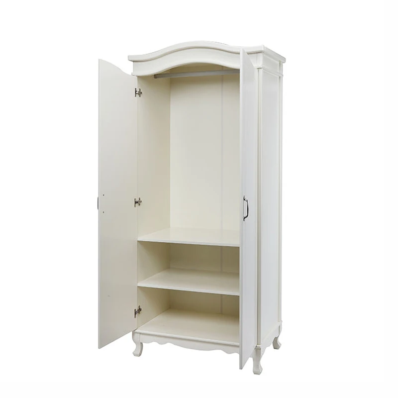 Minimalist 2 door design cheap roperos tipo closet modernos antique french style wardrobe wood bedroom furniture