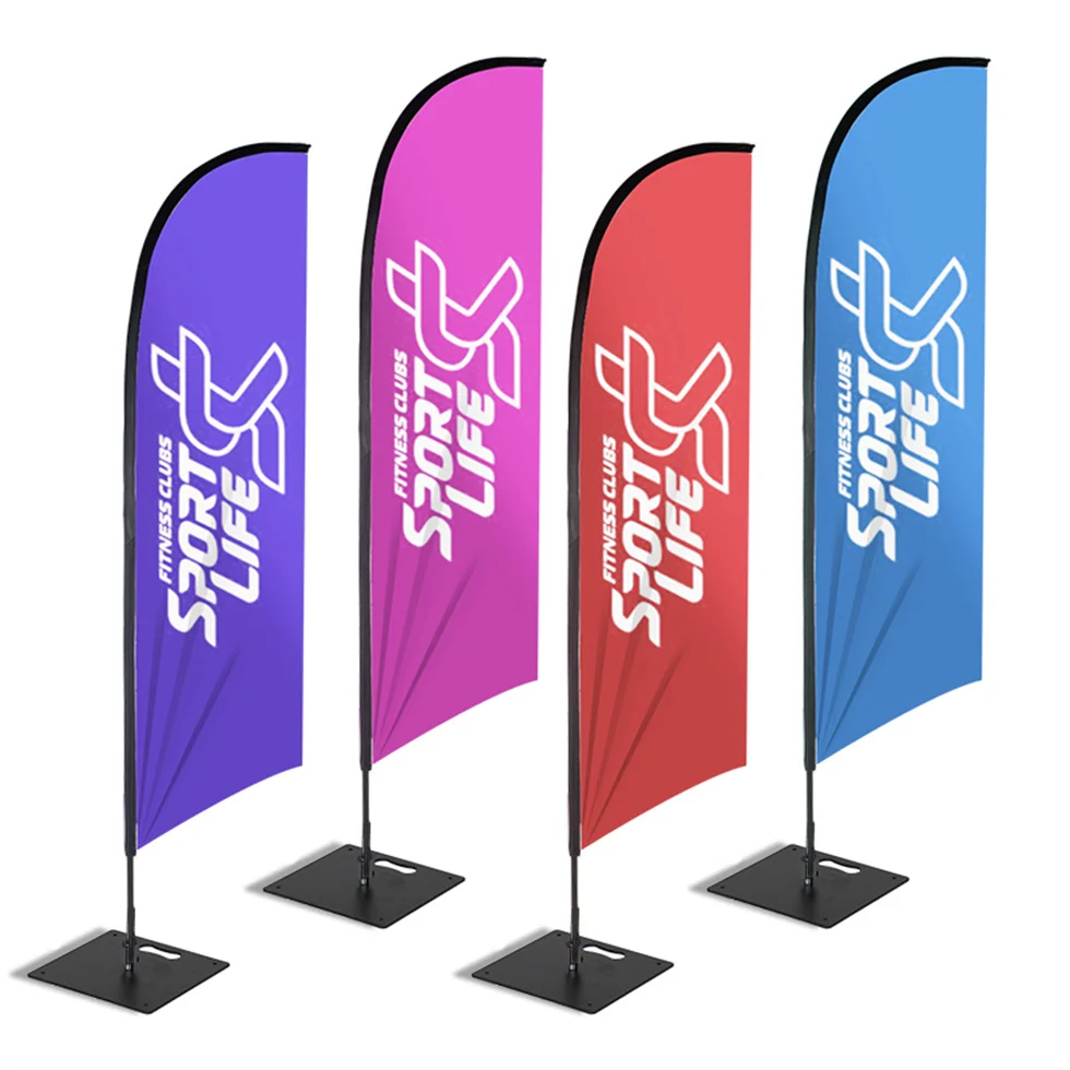 Hot Sale Outdoor Durable Advertising Banner Size 60 x 160 cm 80 x 180 cm x Stand Banner Sportsfield