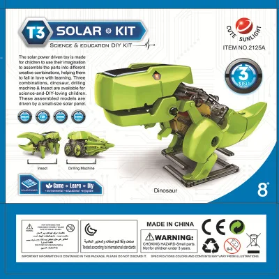 
Solar toy DIY model dinosaur robotics kit 