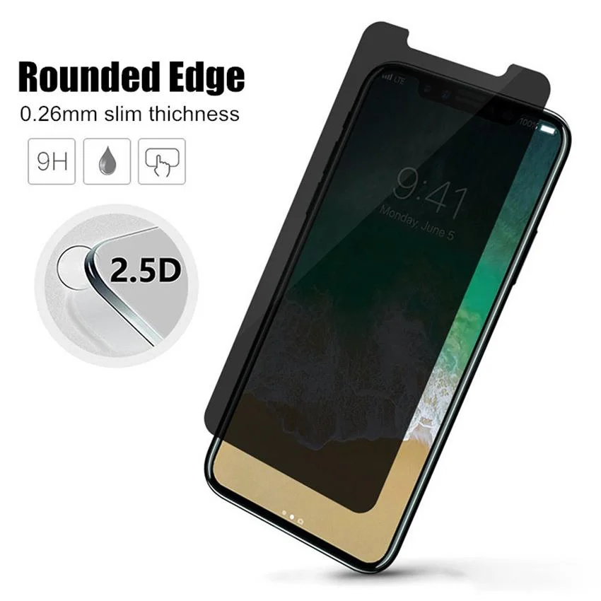Лидер продаж Amazon антишпионское закаленное стекло Защита экрана для Iphone 11 12 13 Pro Max Xs Xr X
