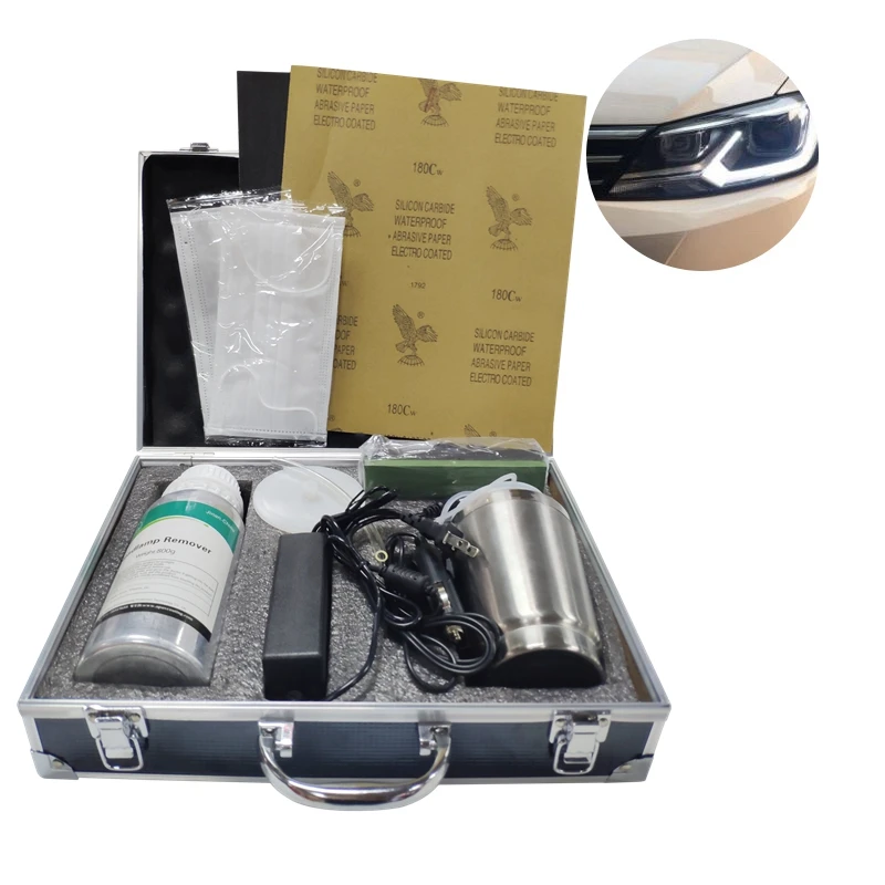 Allplace 600ml Headlamp Remover Headlight Renovation Kit Car Headlights Polish Clean