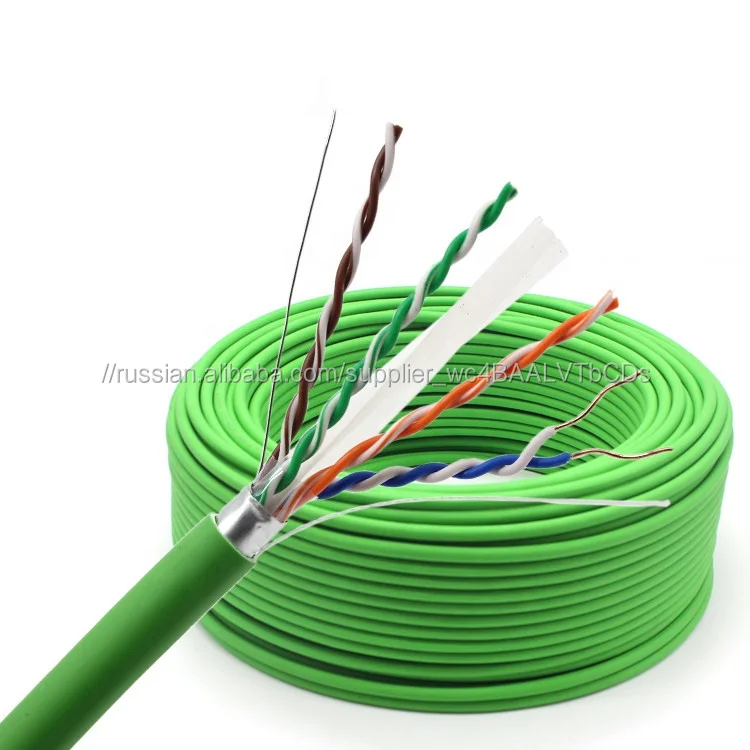 100 м 305 м Катушка F/UTP FTP Cat6a сетевой кабель 500 МГц 100% медный проводник ПВХ LSZH PE экранированный RJ45 cat6 кабель