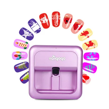 Nailgogo Printing Machine Painting Art Polish Personalized Guangzhou Automatic Portable 3d Finger Nail Printer
