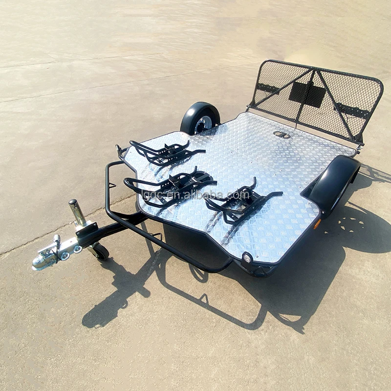 Motorcycle & ATV Trailer for Transporting Motorcycles and ATVs Durable and Convenient Trike Trailer