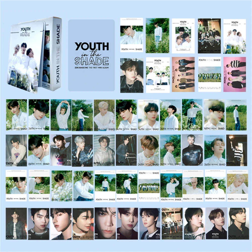 54Pcs KPOP ZB1 Postcard YOUTH IN THE SHADE Album Photocards ZEROBASEONE LOMO Cards ZHANGHAO HANBIN MATTHEW RICKY Fans Collection