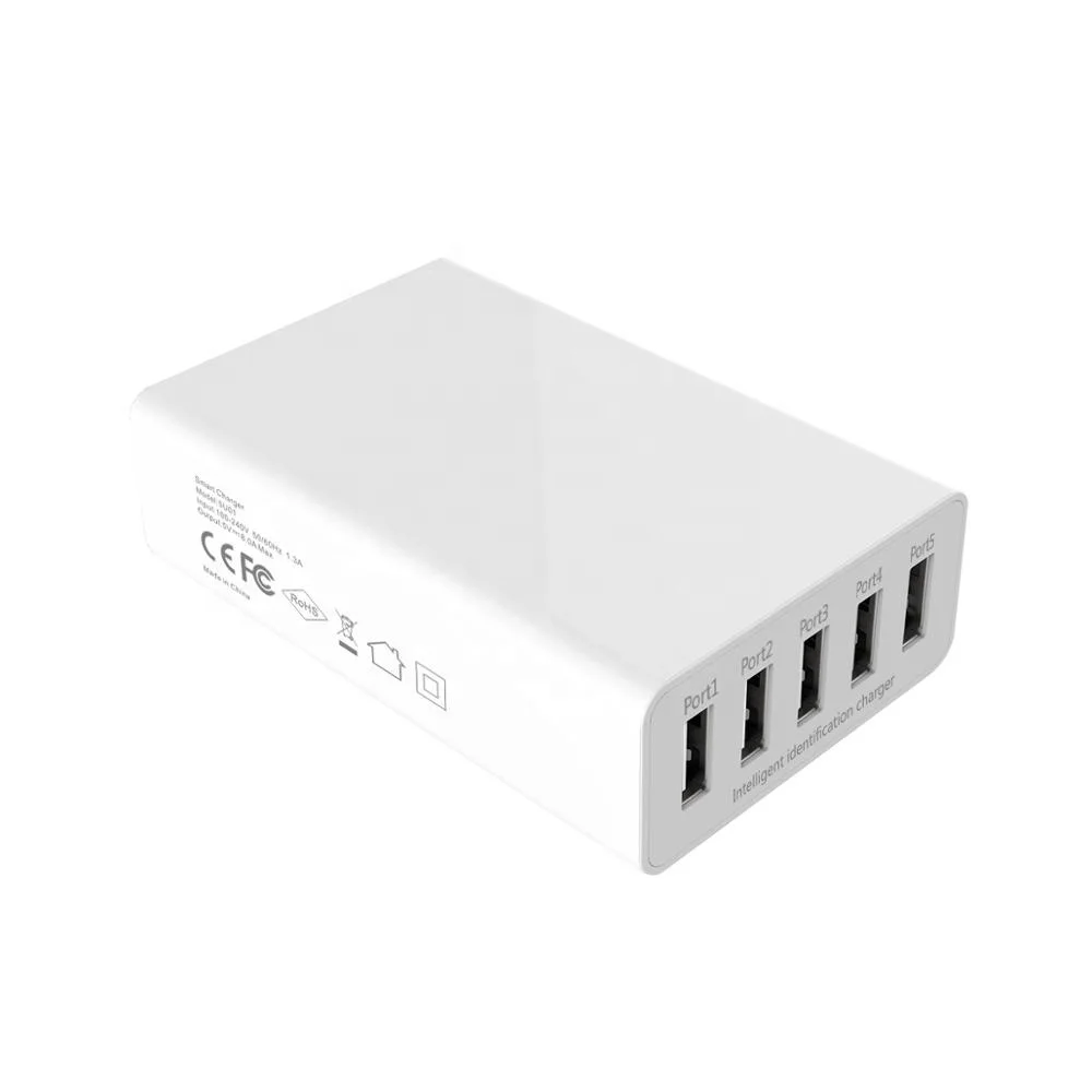 Универсальное зарядное устройство с несколькими портами usb 5 USB-портов В 8 А 40 Вт зарядные устройства электростанция для