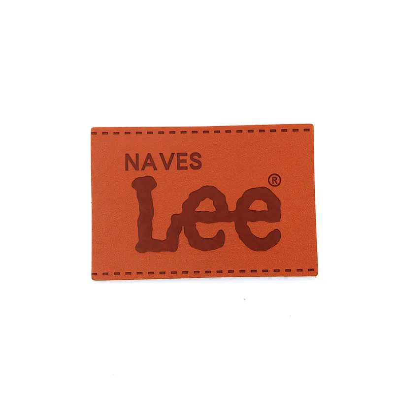 Customized Brand Private Custom High Quality Real Leather Embossed Patch Logo Label Hang Tags For Bags