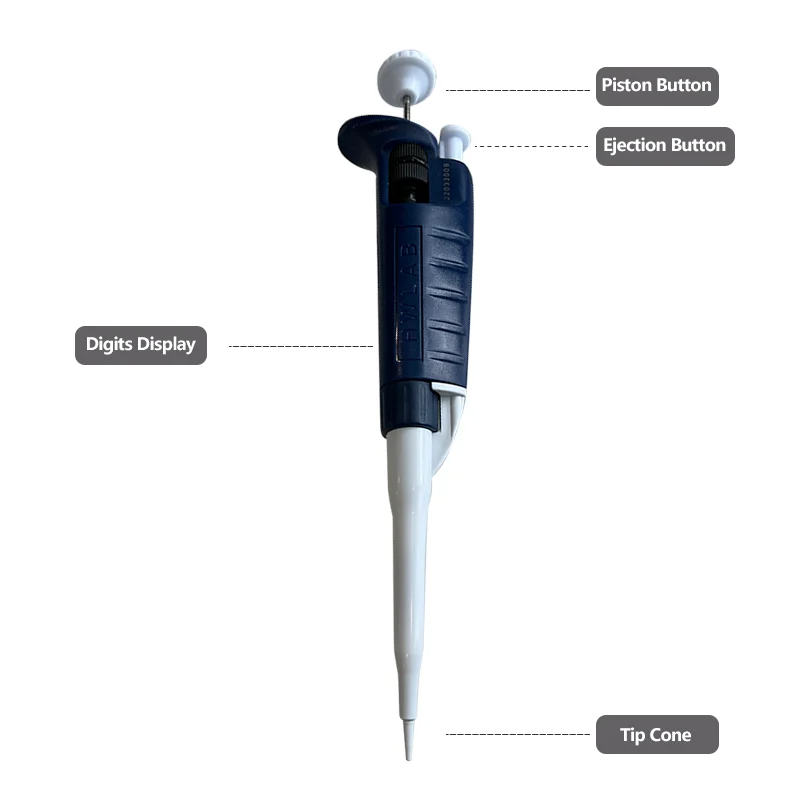 High-Accurate Pipettor Multichannel Manual Adjustable Variable Volume Pipettes