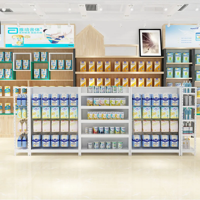 Classic gondola shelf supermarket wholesale durable supermarket shelf design showroom display shelf