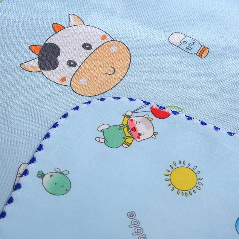 Wholesale ice silk mat crystal velvet menstrual physiological mat student dormitory summer waterproof matt baby changing mat