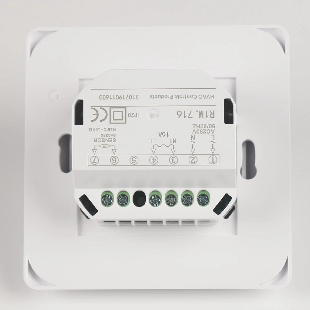 RTC70.26 floor heating manual room thermostat CE