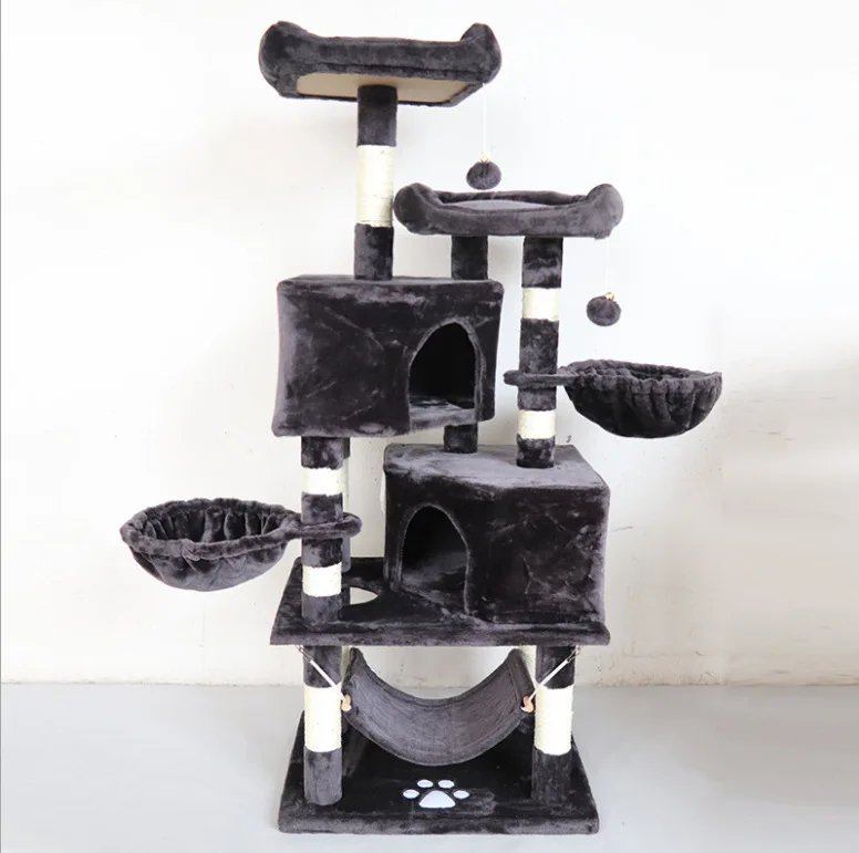 Oem Wholesale Professional Cat Furniture House Modern Large Cat Tree House Jumping Platform Cat Climbing Frame