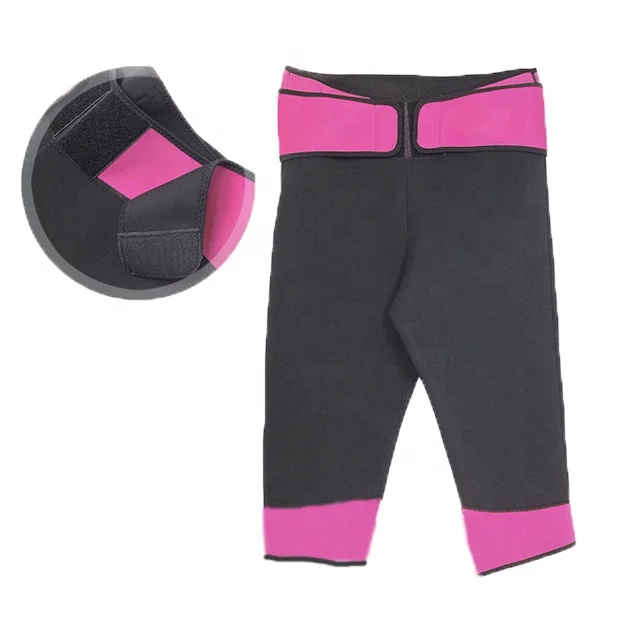 
2019 New design Neoprene Pelyco belt side zipper slimming women sweat pants neoprene pants 