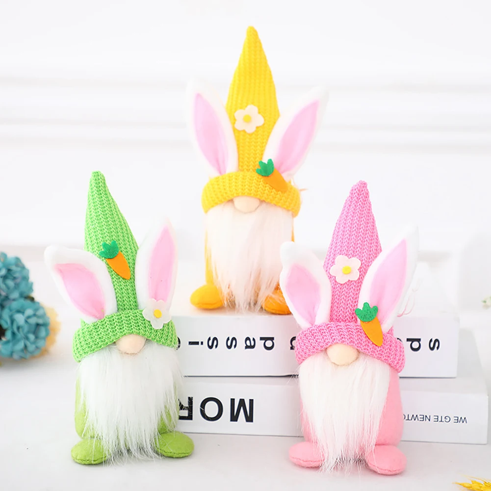 Wholesale Rabbit Knit Plush, Doll Easter Gift Bunny Decorations Easter Gnomes/