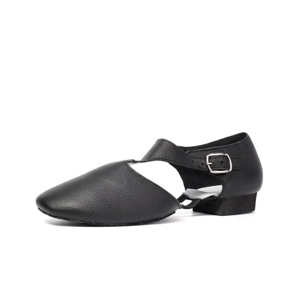 206 Wholesale Leather Upper Jazz Dance Shoe Slip-on for Adults, teacher Gymnastics Dancing Shoes