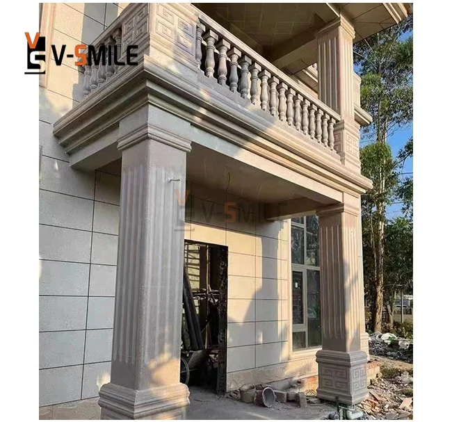 low price Chinese natural stone granite stair baluster railing