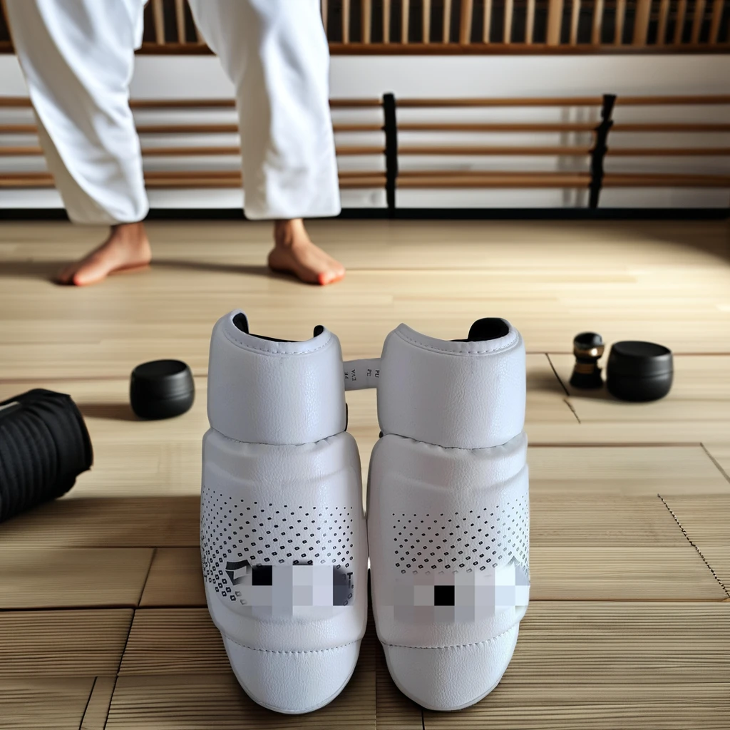 Высококачественная унисекс искусственная кожа тхэквондо Instep Guard с индивидуальным принтом логотипа самураев тренировочный материал из резиновой губки