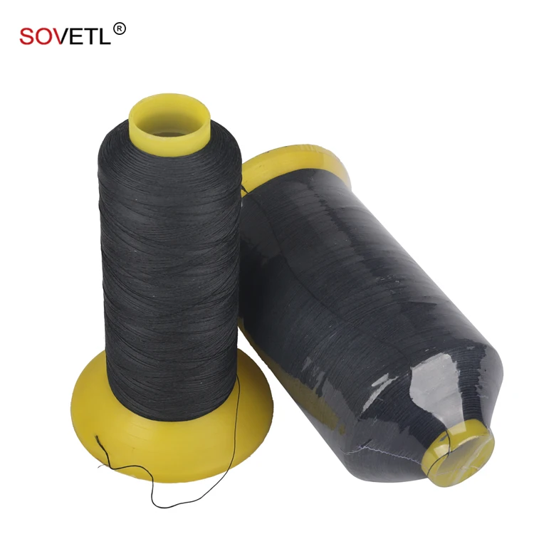 Enhanced cutting resistance 1000D Aramid fiber with 6 wires wrapped worker protection aramid thread
