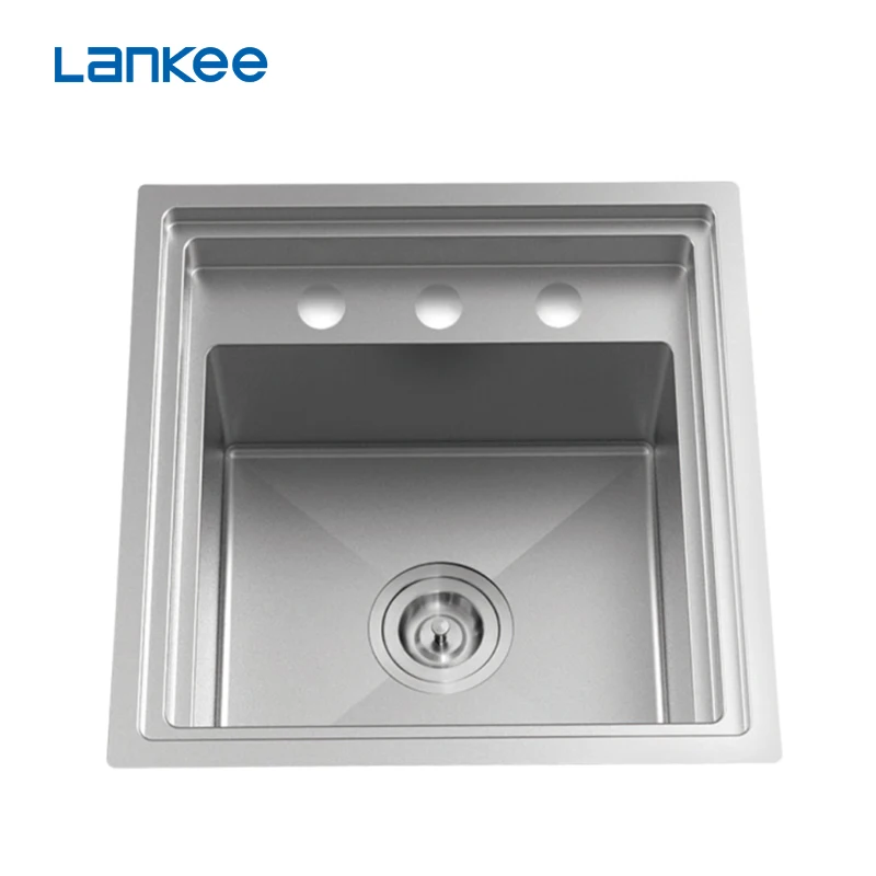 New Style High-quality Hidden Sink Kitchen Sink Cup Rinser Stainless Steel Handmade With Intelligent Flip Cover Lifting Faucet