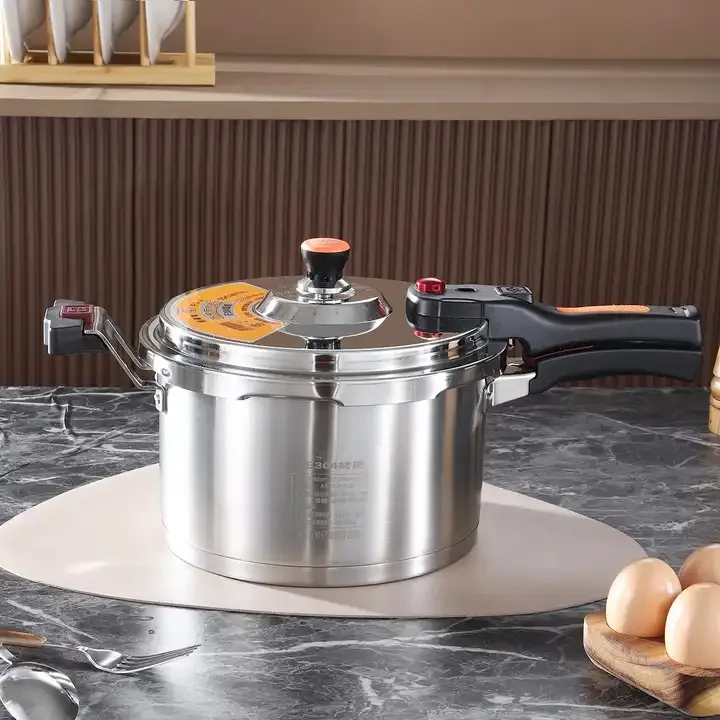 Commercial/Household Pressure Pot Stainless Steel 304 Extra Thick Pressure Pot Explosion Proof Large Capacity 4L/5L/6L