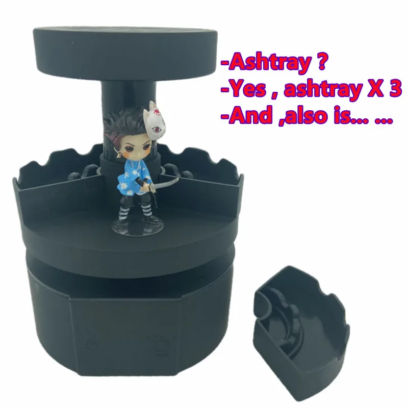 Free shipping A Magnetic Levitation Doll Display Decompress Wireless Super Charging Air Purifier Custom Cigar Smokeless  Ashtray