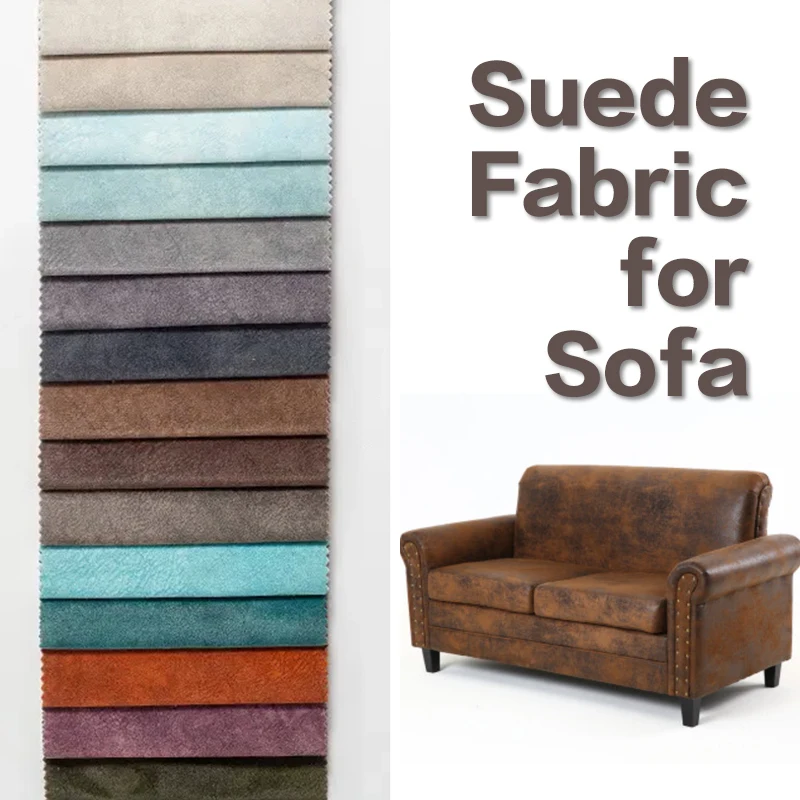 Простая водостойкая ткань в елочку от поставщика ripstop персиковая кожа мягкий диван текстильный материал замшевая для дивана