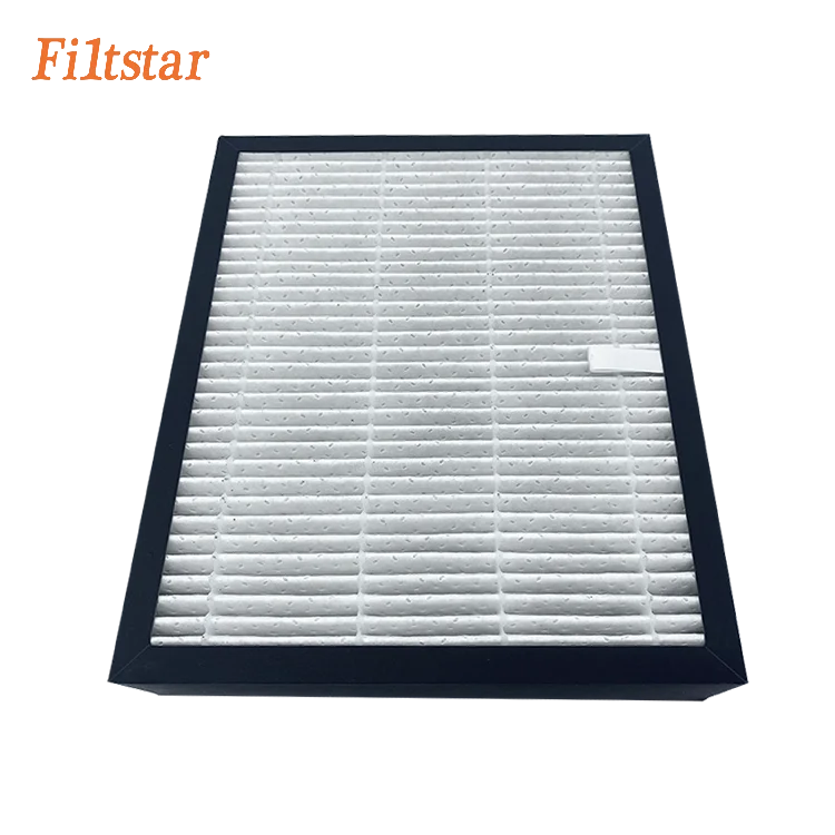 Высокоэффективный фильтр Hepa с активированным углем, фильтр из углеродного волокна, мини-фильтр Hepa с плиссированным активированным углем