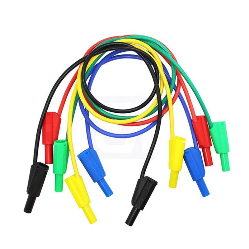 Multi-function Double-ended 4MM Sheathed Banana Plug Test Lead Jumper