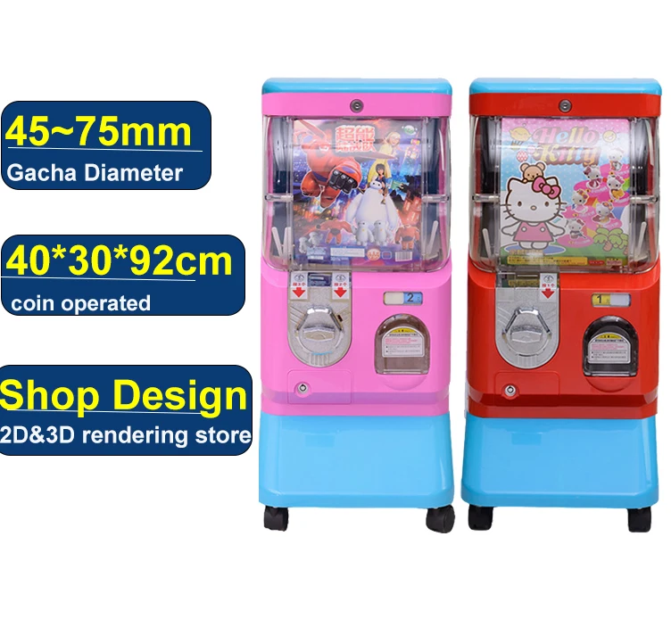 Рекламный диспенсер Gashapon аркадный пластиковый мини-автомат с монетоприемником маленькая Капсула торговый автомат tomy gashapon