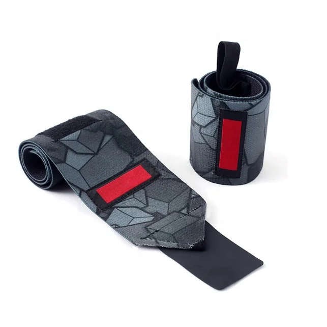 Gymbopro High Quality Elastic Fitness Wrist Protector Support Belt Training Thumb Loop Weightlifting Workout Straps Wraps