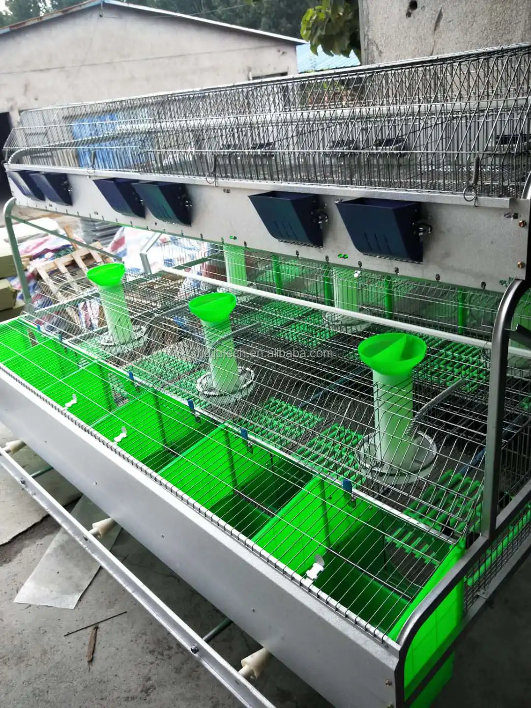 Stepped double-sided animal cages breeding mother baby rabbit cage HJ-HR 24 cells cell luxury rabbit cages