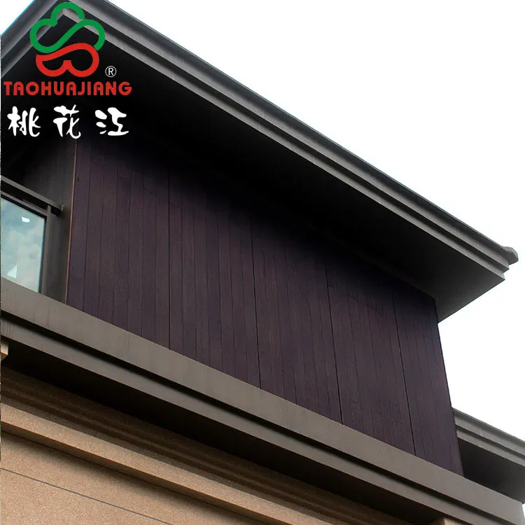 High Carbonized Exterior Bamboo Wall Cladding , Eo Bamboo Weave Panel
