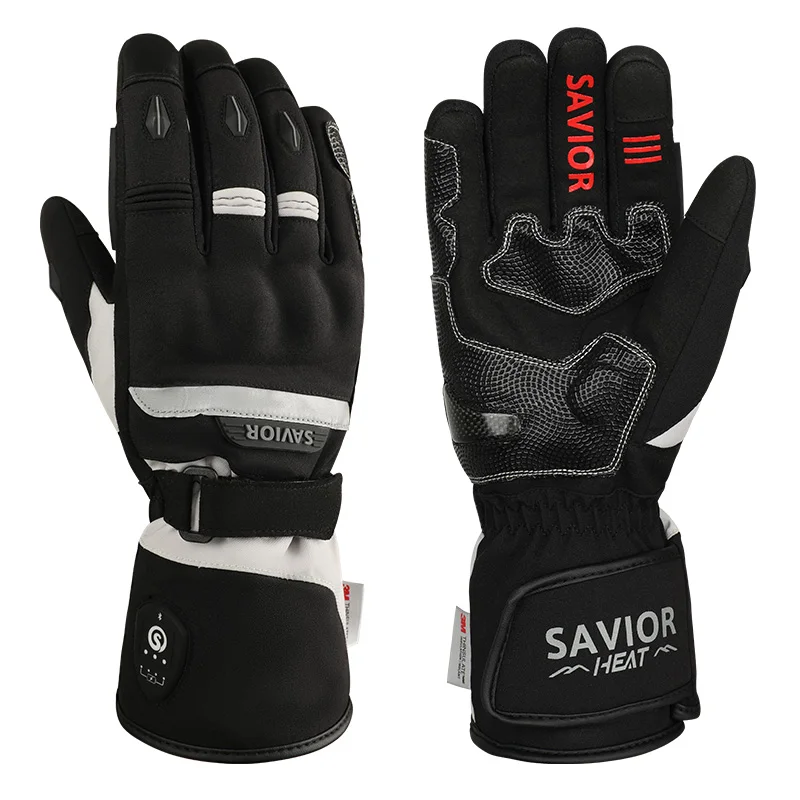 Heated Winter Motorcycle Gloves Touchscreen Rechargeable Electric Heated Riding Motorcycle Gloves for Men