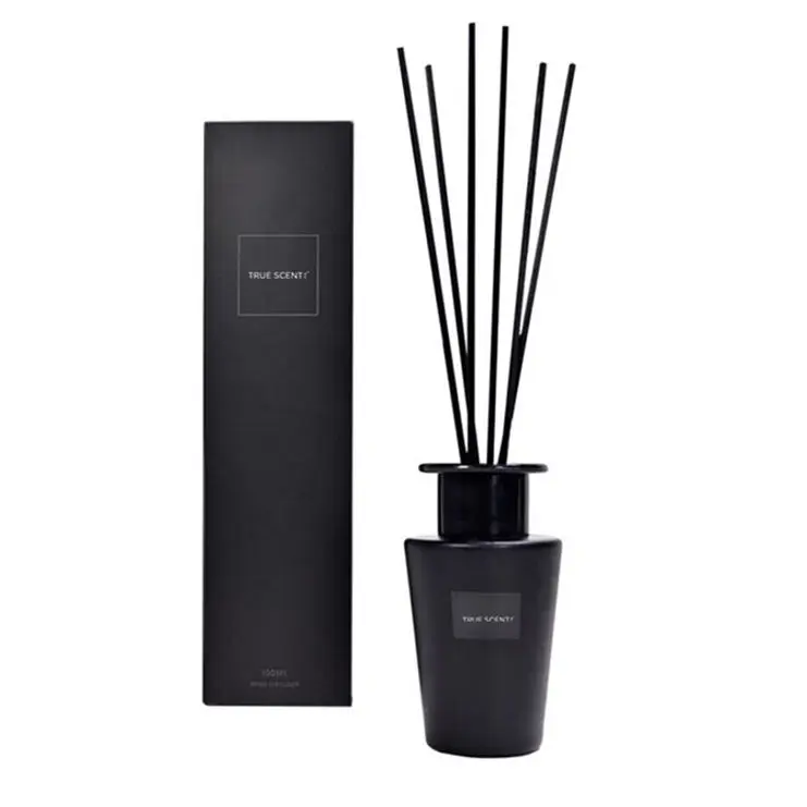 100Ml 150Ml 200Ml 250Ml 500Ml Round Reed Diffuser Glass Bottle Aroma Diffuser Reed Sticks With Packaging