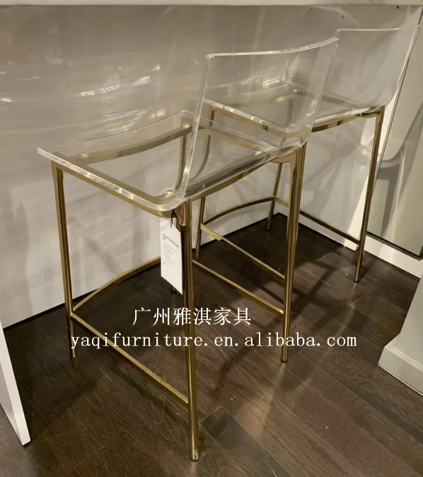  Bar chair selling custom clear acrylic style furniture hotel color design bar characteristic