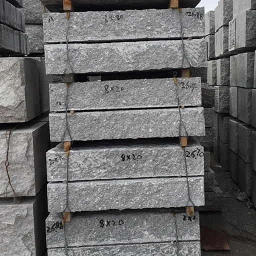 G341 Granite handmade kerbstone for the roadway