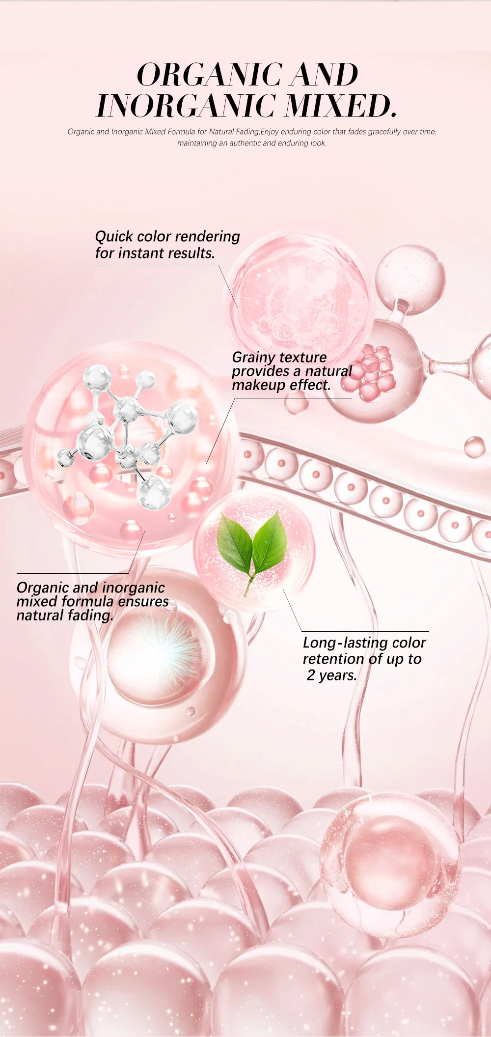 Naturalness REACH Certified Natural Permanent Makeup Pigment for Lasting Eyebrow Color