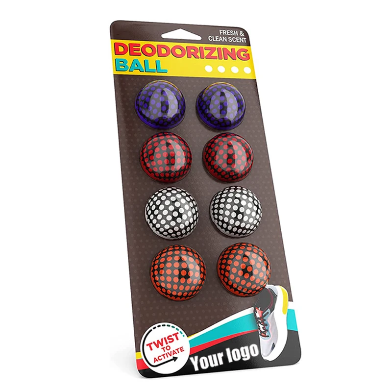 EKEM Custom logo High quality Shoe Deodorant Ball Sneaker Air Freshener Deodorizing Balls