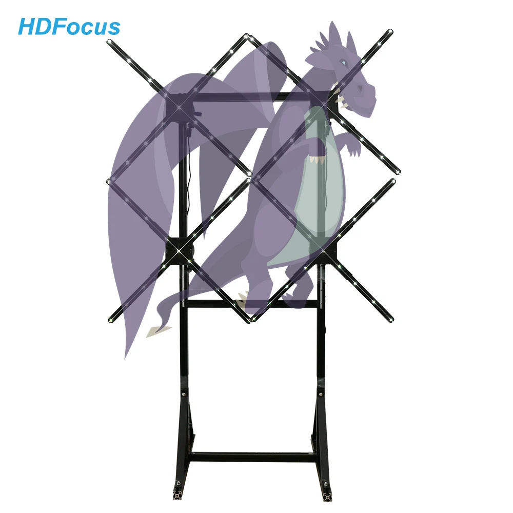 3D Hologram Fan Splicing 2*2 Ventilador Holografico 3D Holographic Fan Display Hologram Fan Led Hologram 3d
