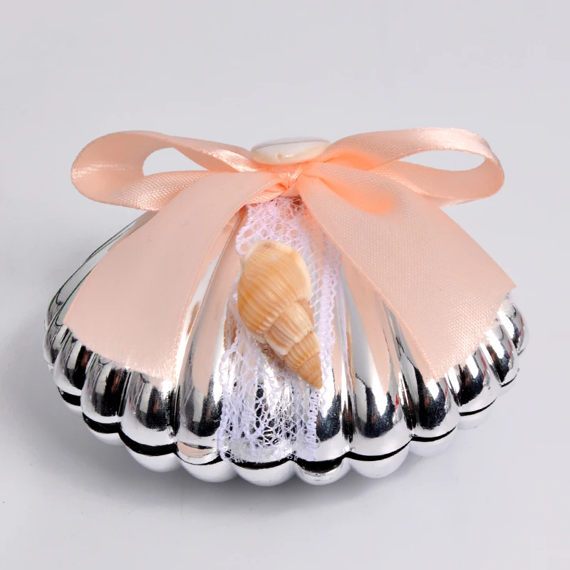 candy box for birthday gifts Birthday Weddings Christmas Festival Party Supplies bowknot bowknot sea shell plastic candy box