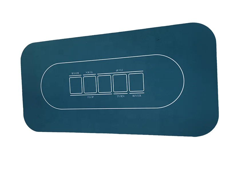 * Poker Accessories Board Game Tablecloth Rubber Poker Mat Desktop Digital Printing Suede Casino Layout 120*60*0.2 Cm 10-15 Days