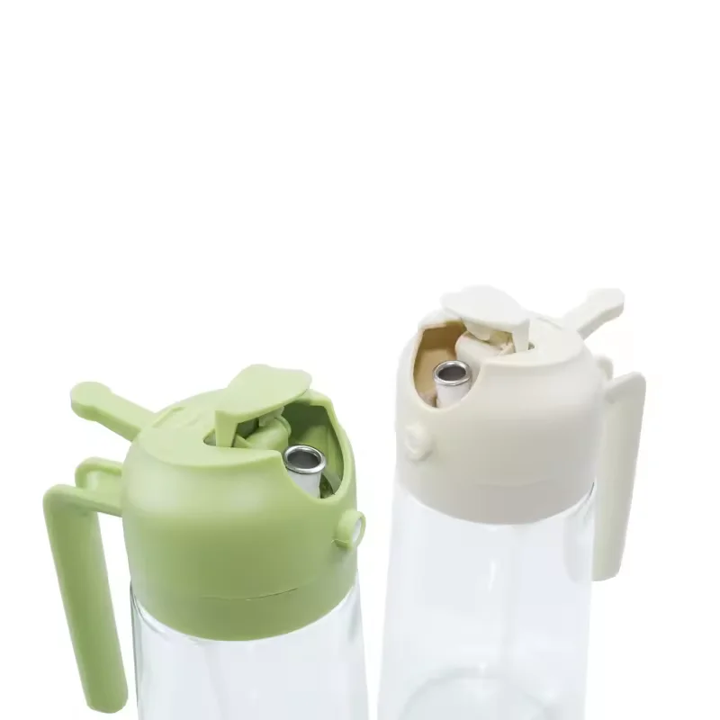 17oz 2-in-1 Kitchen Cooking Tool 500ml Oil Dispenser & Pourer Spray Bottle for Baking BBQ Olive Oil Other Ingredients BBQ Tools