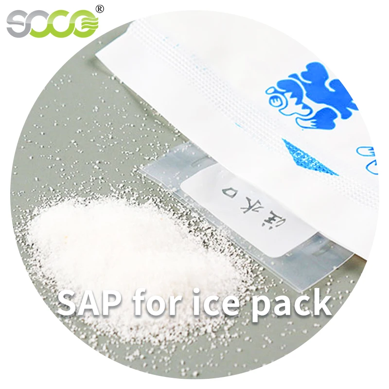SAP Reusable Absorption Gel Ice Pack Superabsorbent Polymer For Cold Drinks Fresh Food Transportation