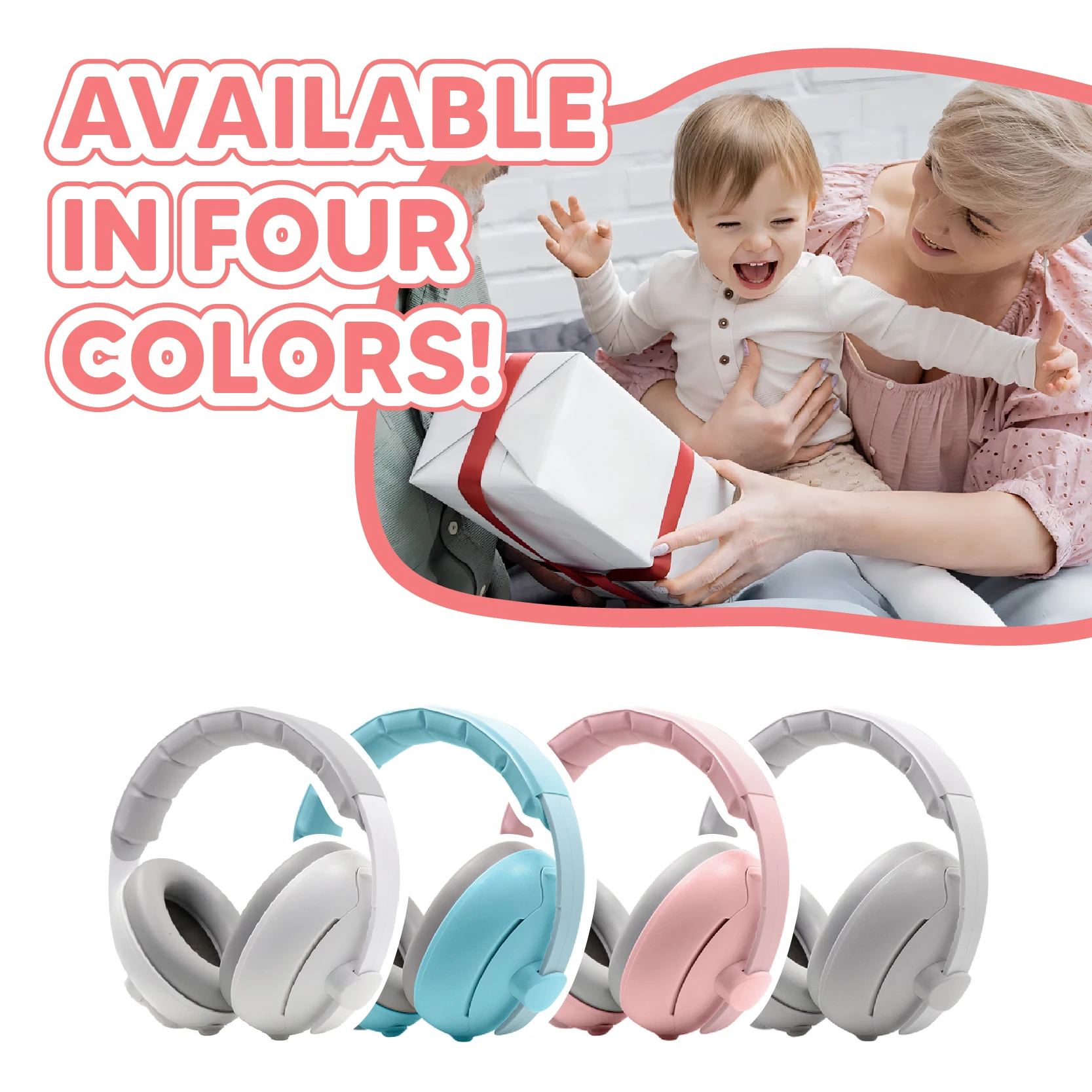 Baby Hearing Protector Earmuffs Toddlers Noise Cancelling Headphones Sleep Ear Muffs Noise Reduction safety Hearing Protection