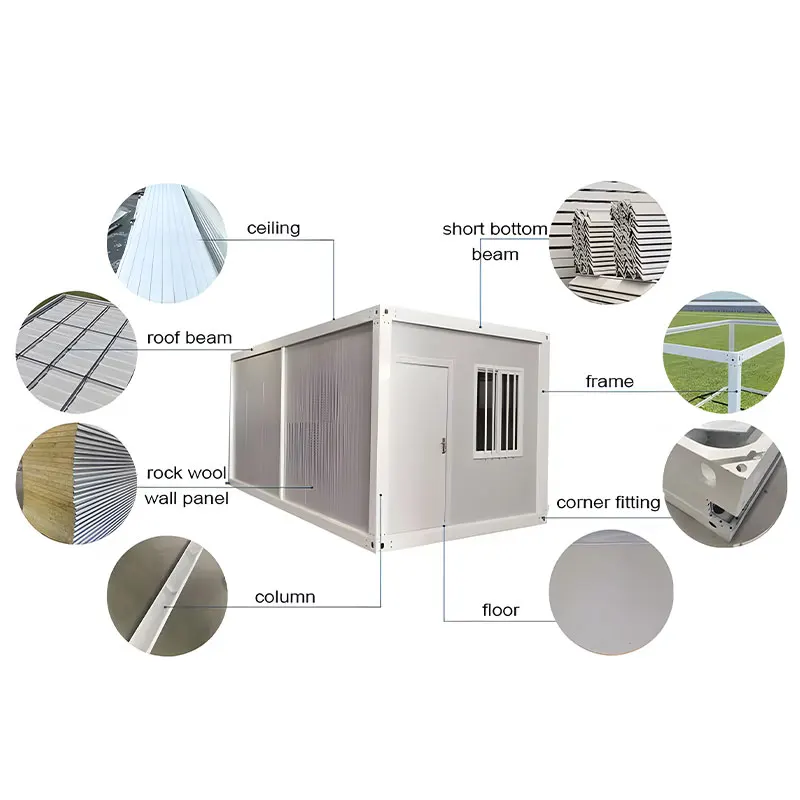 A popular way to live Mobile corrugation Homes House Detachable Prefabricated Container House With good house