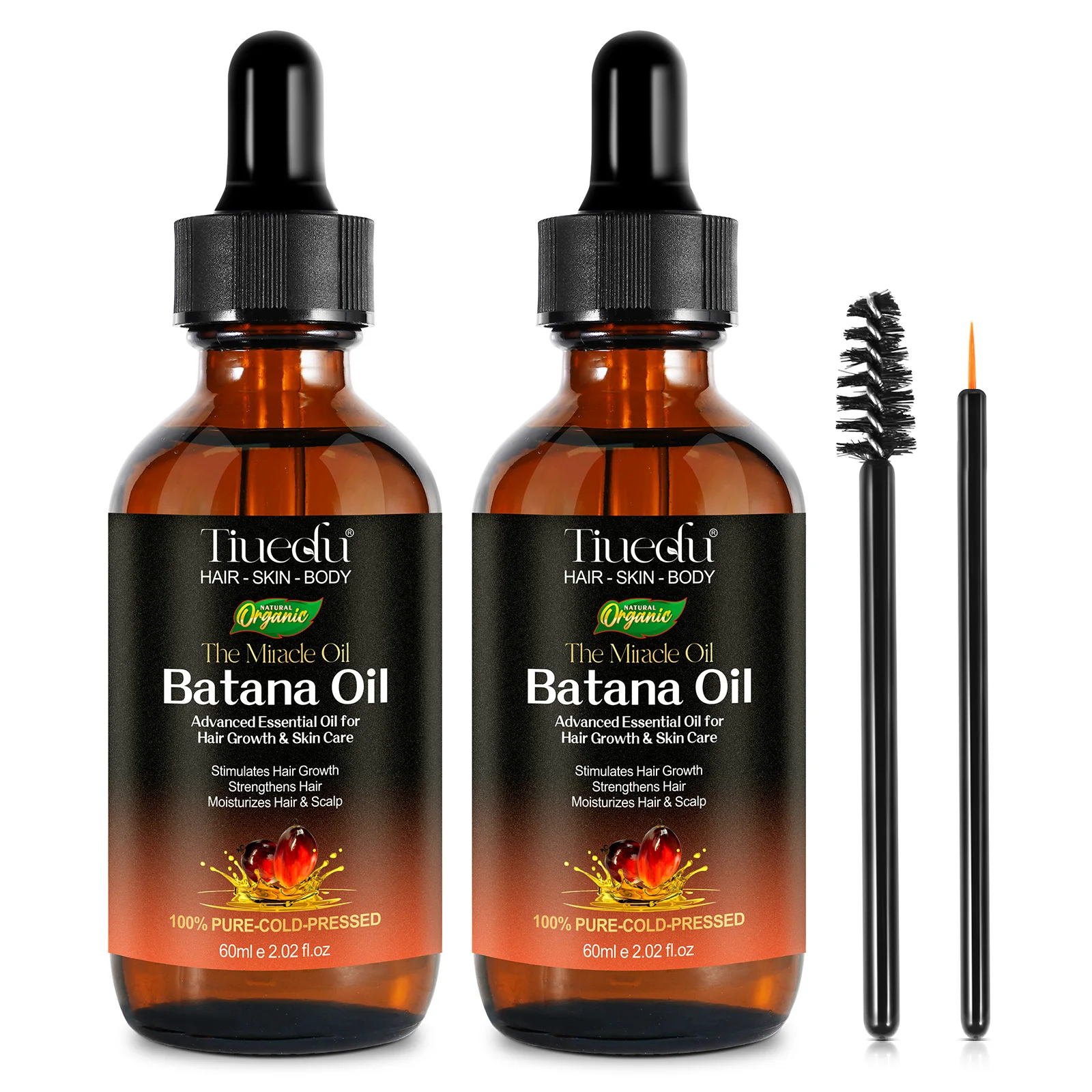 100% Pure Promotes Hair thickness Strengthens Hair Growth Batana Oil for Men & Women