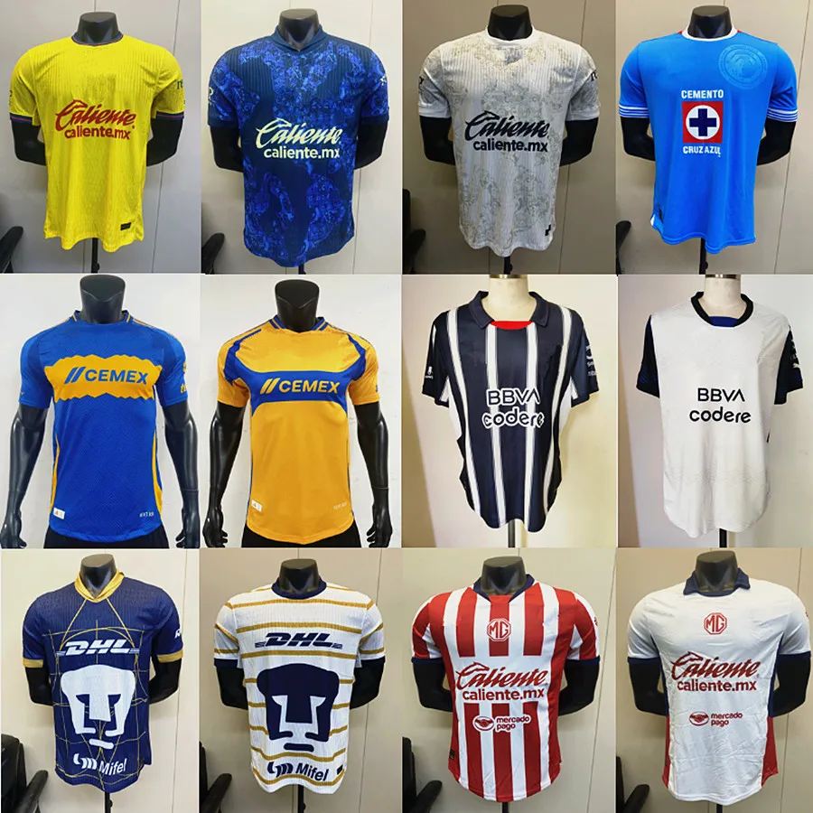 24/25 новая модель оптовая продажа версия для игроков топ тайское качество Camisetas De Futbol футболки взрослых женщин детей фанатов мексиканского клуба Футбольная майка