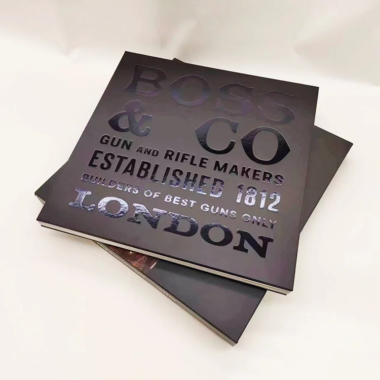 custom printing service color A4 hard cover picture libros magazine journal book with box set