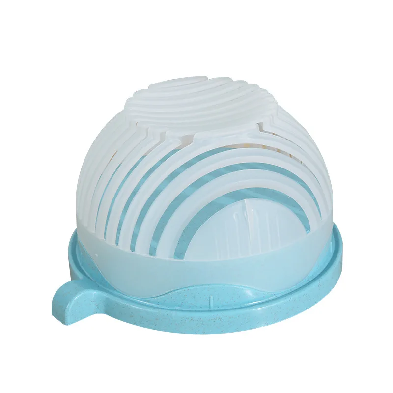 Salad Maker Multi-Function Kitchen Colander Fresh Fast Fruit Vegetable Salad Chopper Slicer Serving Salad Cutter Bowl